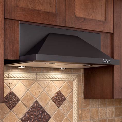 black stainless steel under cabinet hood|us cabinet depot black hood.